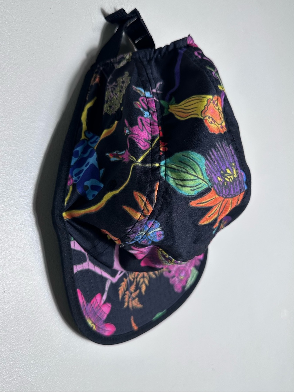 Adidas Reversible Floral Cap- Black with Multicolor Floral Print